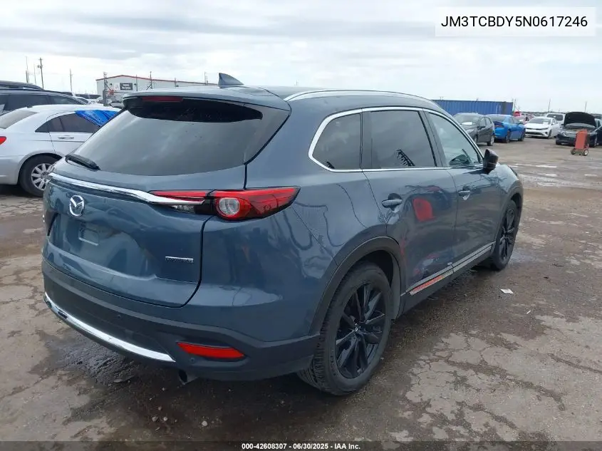 2022 Mazda Cx-9 Carbon Edition VIN: JM3TCBDY5N0617246 Lot: 42608307