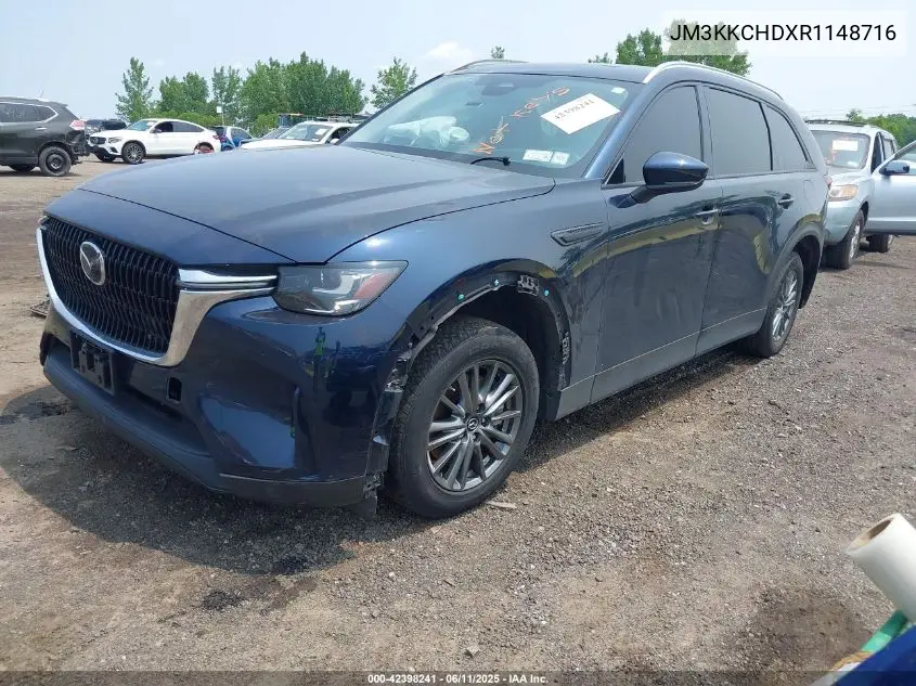 2024 Mazda Cx-90 3.3 Turbo Preferred Plus VIN: JM3KKCHDXR1148716 Lot: 42398241