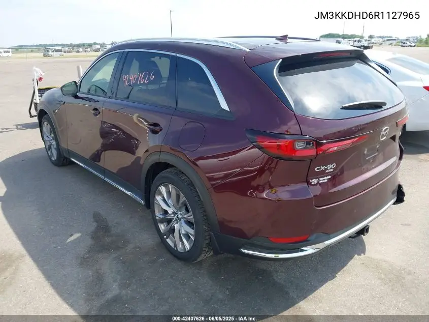 2024 Mazda Cx-90 3.3 Turbo Premium VIN: JM3KKDHD6R1127965 Lot: 42407626