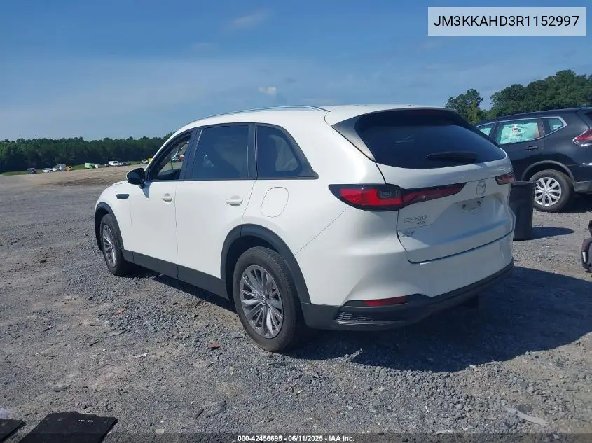 2024 Mazda Cx-90 3.3 Turbo Select VIN: JM3KKAHD3R1152997 Lot: 42456695