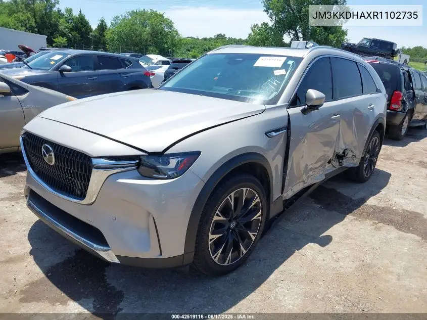 2024 Mazda Cx-90 Phev Premium VIN: JM3KKDHAXR1102735 Lot: 42519116