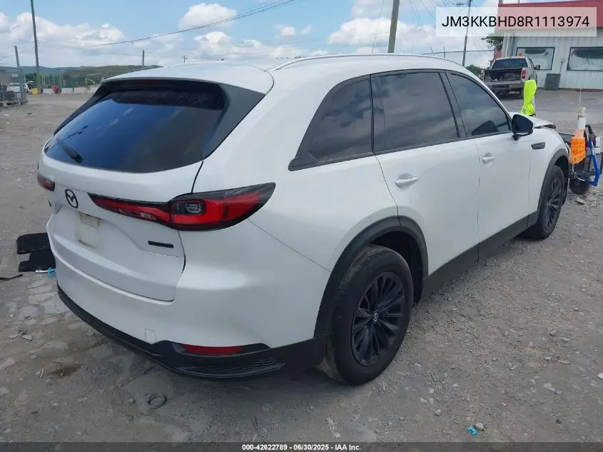 2024 Mazda Cx-90 3.3 Turbo Preferred VIN: JM3KKBHD8R1113974 Lot: 42622789