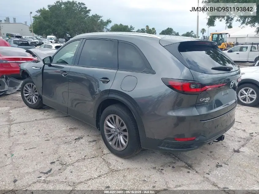 2025 Mazda Cx-90 3.3 Turbo Preferred Package VIN: JM3KKBHD9S1193842 Lot: 42513451