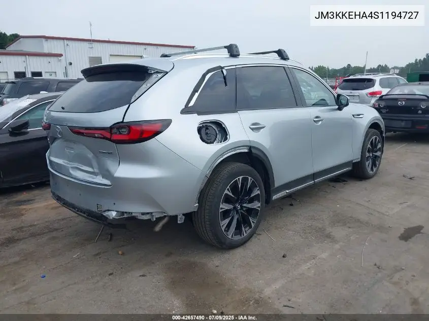 2025 Mazda Cx-90 Phev Premium Plus Package VIN: JM3KKEHA4S1194727 Lot: 42657490