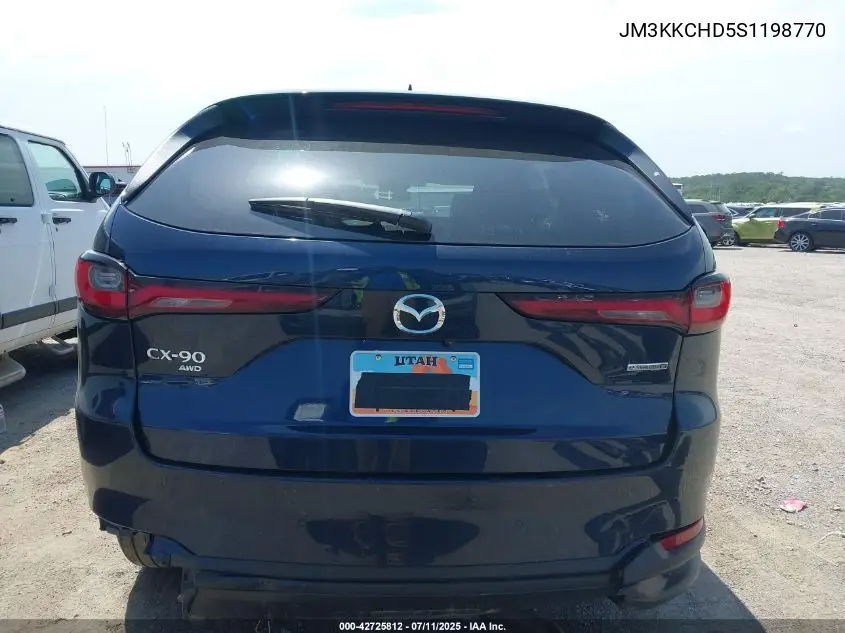 2025 Mazda Cx-90 3.3 Turbo Premium Sport VIN: JM3KKCHD5S1198770 Lot: 42725812
