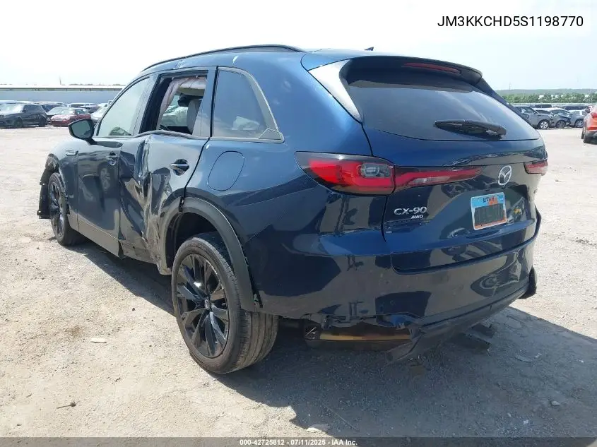 2025 Mazda Cx-90 3.3 Turbo Premium Sport VIN: JM3KKCHD5S1198770 Lot: 42725812
