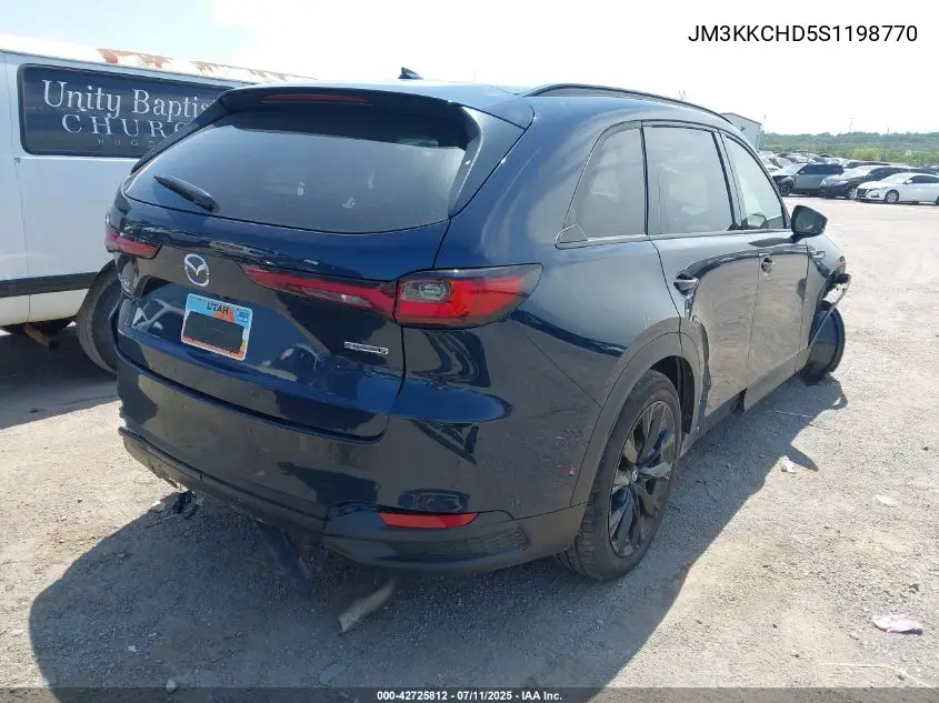 2025 Mazda Cx-90 3.3 Turbo Premium Sport VIN: JM3KKCHD5S1198770 Lot: 42725812