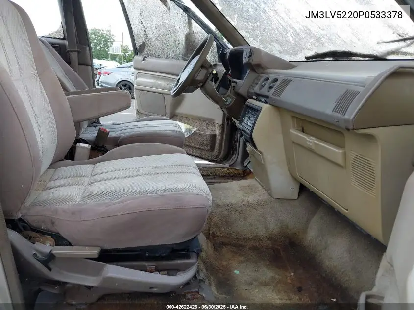 1993 Mazda Mpv Wagon VIN: JM3LV5220P0533378 Lot: 42622426