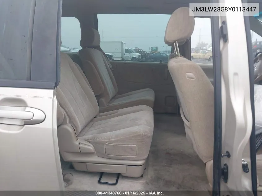 2000 Mazda Mpv Dx/Es/Lx VIN: JM3LW28G8Y0113447 Lot: 41340766