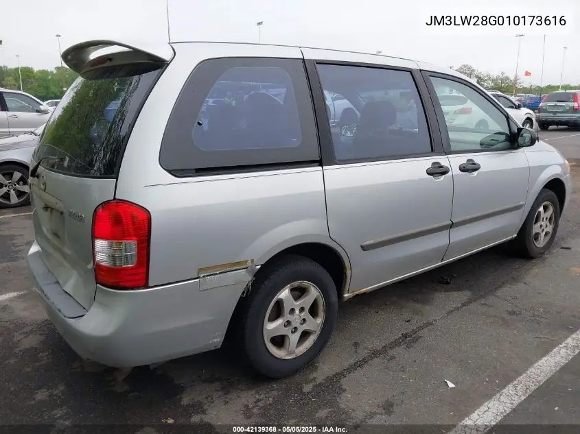 2001 Mazda Mpv Dx/Es/Lx VIN: JM3LW28G010173616 Lot: 42139368