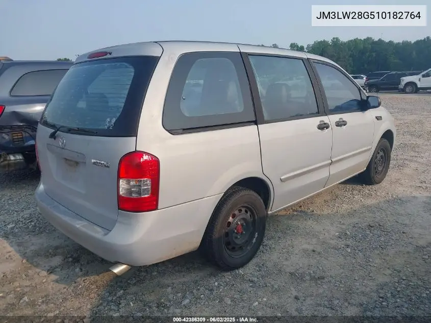 2001 Mazda Mpv Dx/Es/Lx VIN: JM3LW28G510182764 Lot: 42386309