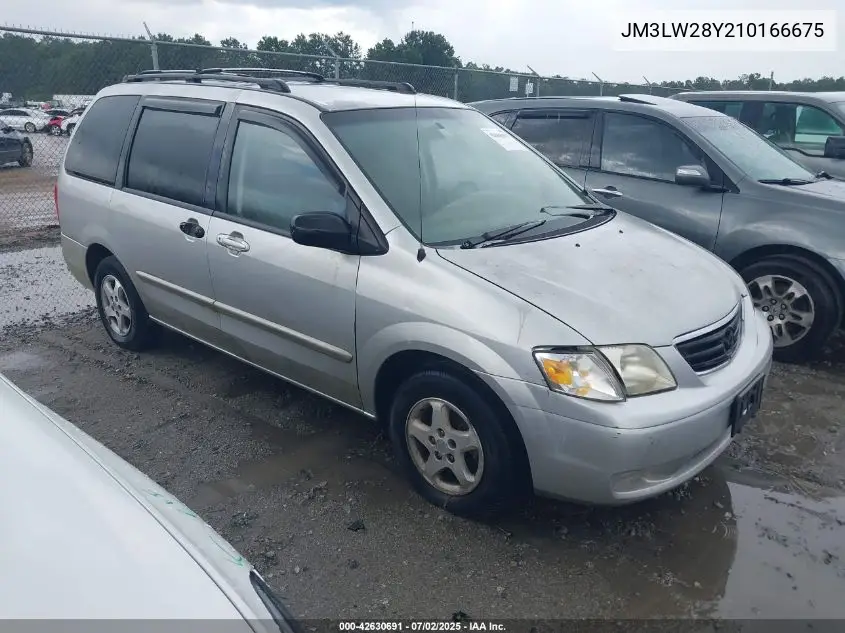 2001 Mazda Mpv Dx/Es/Lx VIN: JM3LW28Y210166675 Lot: 42630691