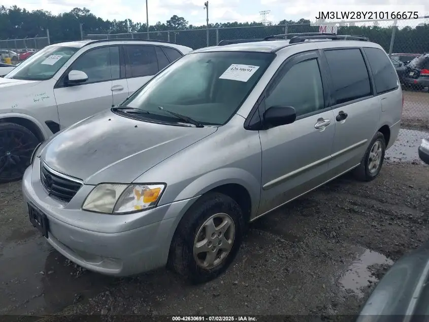 2001 Mazda Mpv Dx/Es/Lx VIN: JM3LW28Y210166675 Lot: 42630691