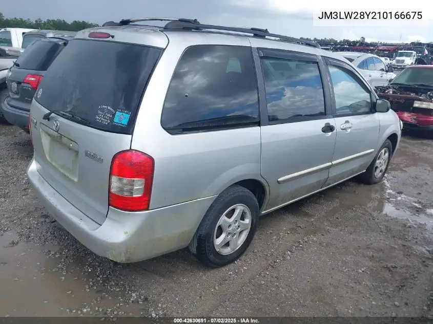 2001 Mazda Mpv Dx/Es/Lx VIN: JM3LW28Y210166675 Lot: 42630691