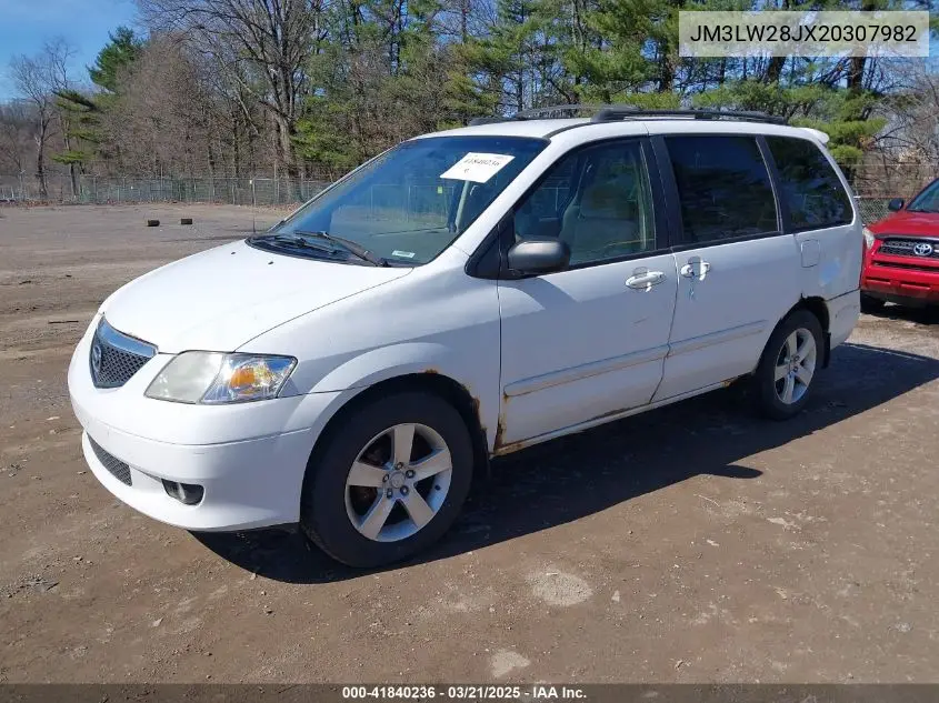 2002 Mazda Mpv Es/Lx VIN: JM3LW28JX20307982 Lot: 41840236