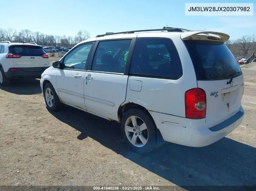 2002 Mazda Mpv Es/Lx VIN: JM3LW28JX20307982 Lot: 41840236