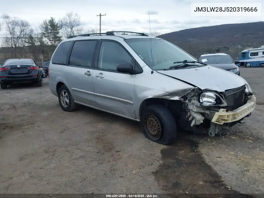 2002 Mazda Mpv Es/Lx VIN: JM3LW28J520319666 Lot: 42012558