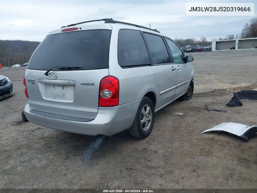 2002 Mazda Mpv Es/Lx VIN: JM3LW28J520319666 Lot: 42012558