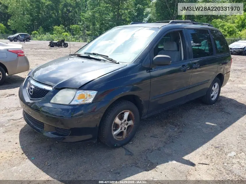 2002 Mazda Mpv Es/Lx VIN: JM3LW28A220331970 Lot: 42134915