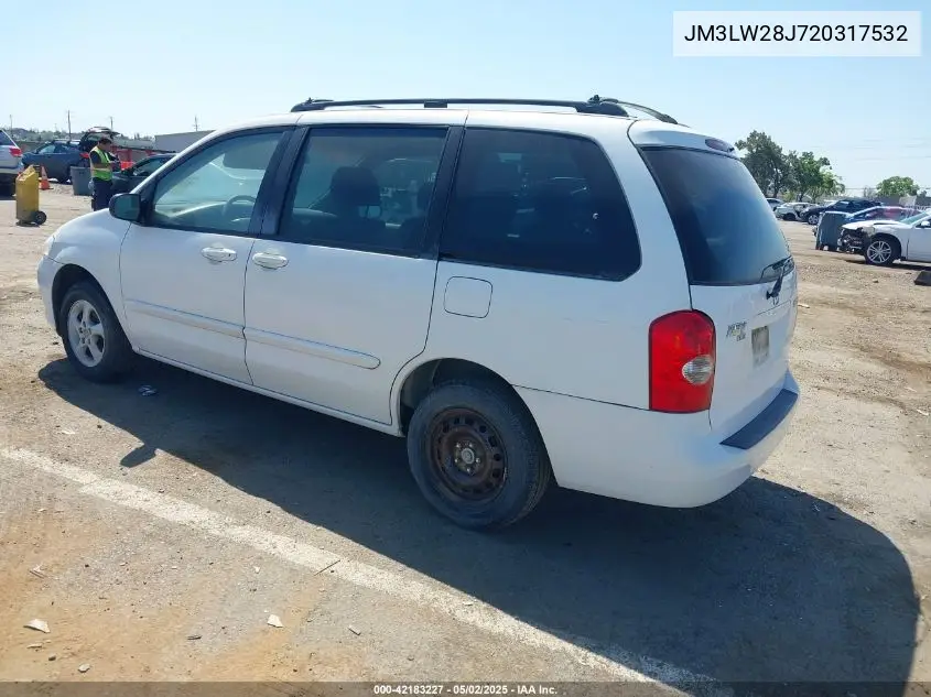 2002 Mazda Mpv Es/Lx VIN: JM3LW28J720317532 Lot: 42183227
