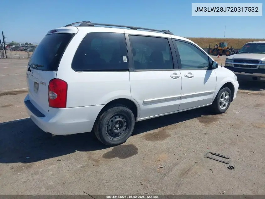 2002 Mazda Mpv Es/Lx VIN: JM3LW28J720317532 Lot: 42183227