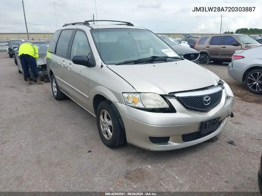 2002 Mazda Mpv Es/Lx VIN: JM3LW28A720303887 Lot: 42592381