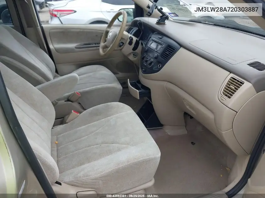 2002 Mazda Mpv Es/Lx VIN: JM3LW28A720303887 Lot: 42592381