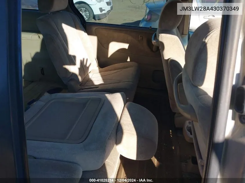 2003 Mazda Mpv Es/Lx/Lx-Sv VIN: JM3LW28A430370349 Lot: 41025214