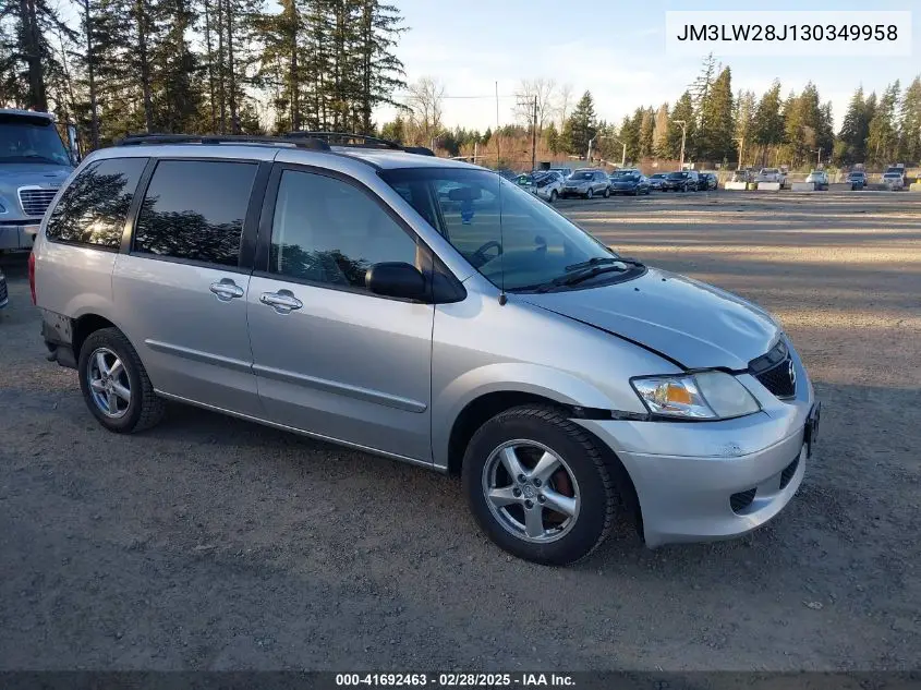 2003 Mazda Mpv Es/Lx/Lx-Sv VIN: JM3LW28J130349958 Lot: 41692463