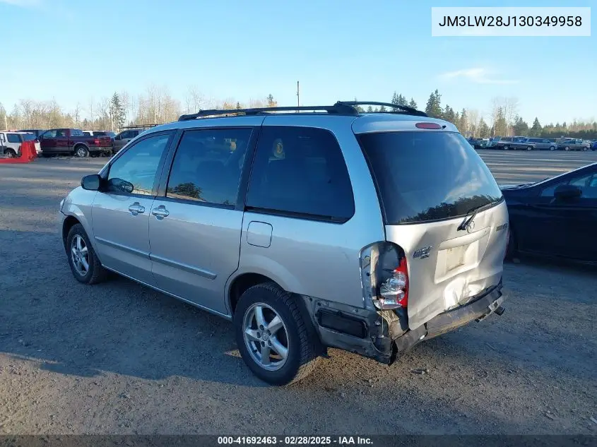 2003 Mazda Mpv Es/Lx/Lx-Sv VIN: JM3LW28J130349958 Lot: 41692463