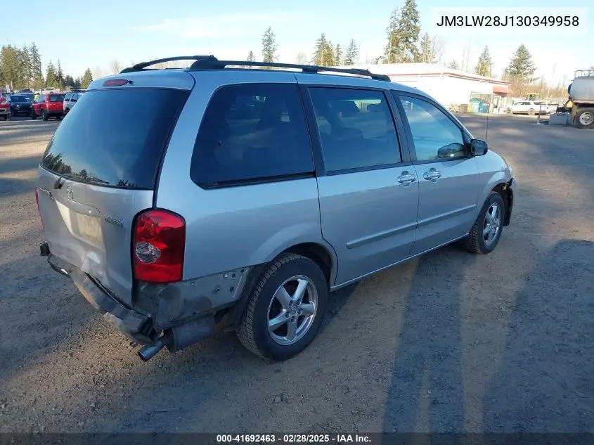 2003 Mazda Mpv Es/Lx/Lx-Sv VIN: JM3LW28J130349958 Lot: 41692463