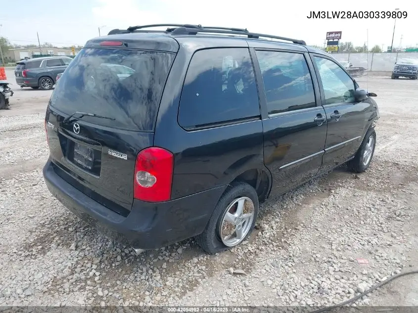 2003 Mazda Mpv Es/Lx/Lx-Sv VIN: JM3LW28A030339809 Lot: 42054982