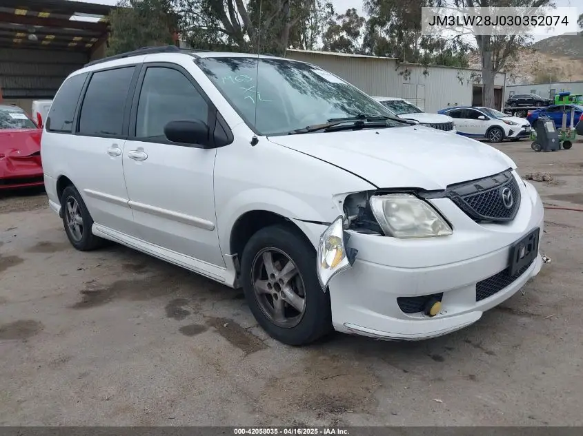 2003 Mazda Mpv Es/Lx/Lx-Sv VIN: JM3LW28J030352074 Lot: 42058035