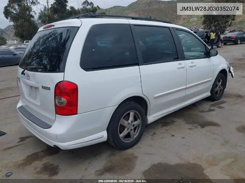 2003 Mazda Mpv Es/Lx/Lx-Sv VIN: JM3LW28J030352074 Lot: 42058035