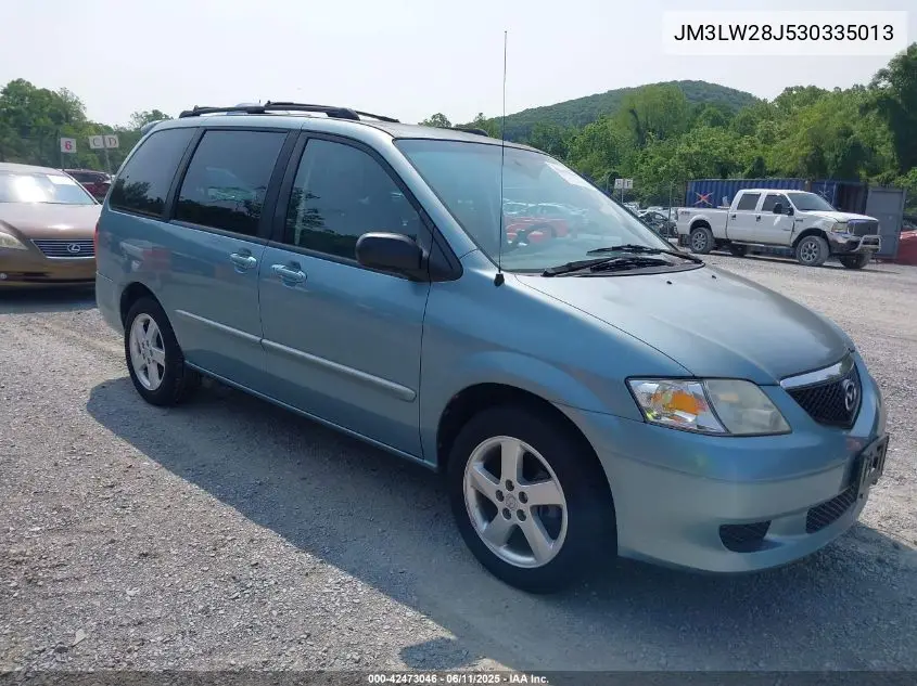 2003 Mazda Mpv Es/Lx/Lx-Sv VIN: JM3LW28J530335013 Lot: 42473046