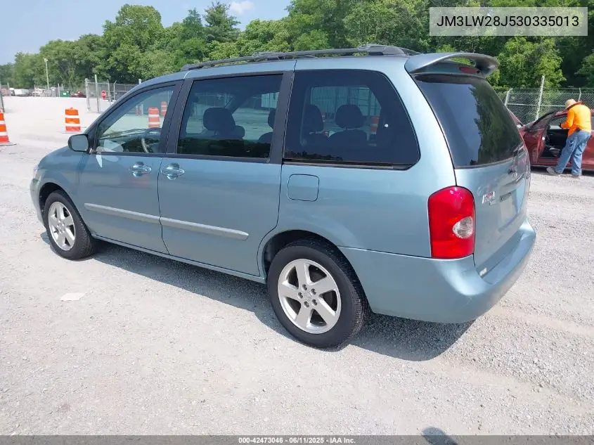 2003 Mazda Mpv Es/Lx/Lx-Sv VIN: JM3LW28J530335013 Lot: 42473046