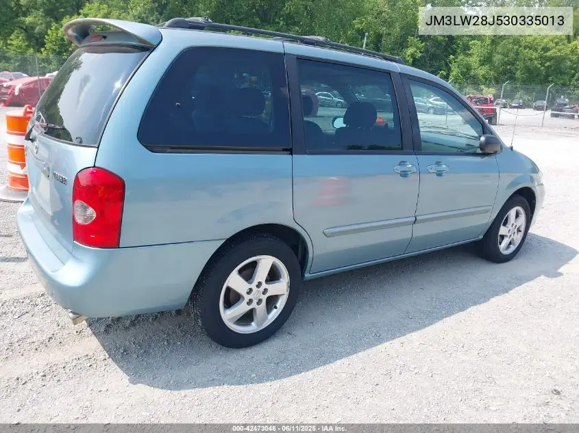 2003 Mazda Mpv Es/Lx/Lx-Sv VIN: JM3LW28J530335013 Lot: 42473046