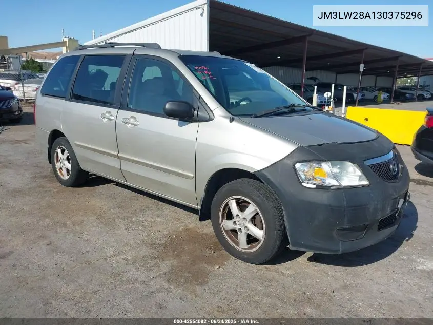 2003 Mazda Mpv Es/Lx/Lx-Sv VIN: JM3LW28A130375296 Lot: 42554092
