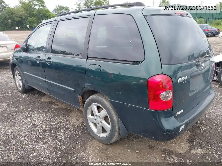 2003 Mazda Mpv Es/Lx/Lx-Sv VIN: JM3LW28J230371662 Lot: 42608164