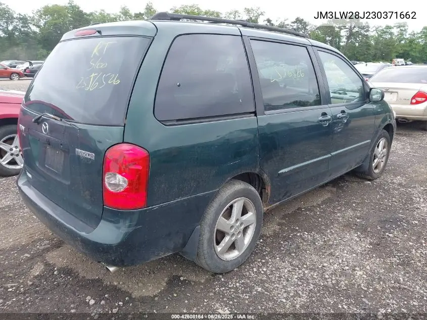 2003 Mazda Mpv Es/Lx/Lx-Sv VIN: JM3LW28J230371662 Lot: 42608164