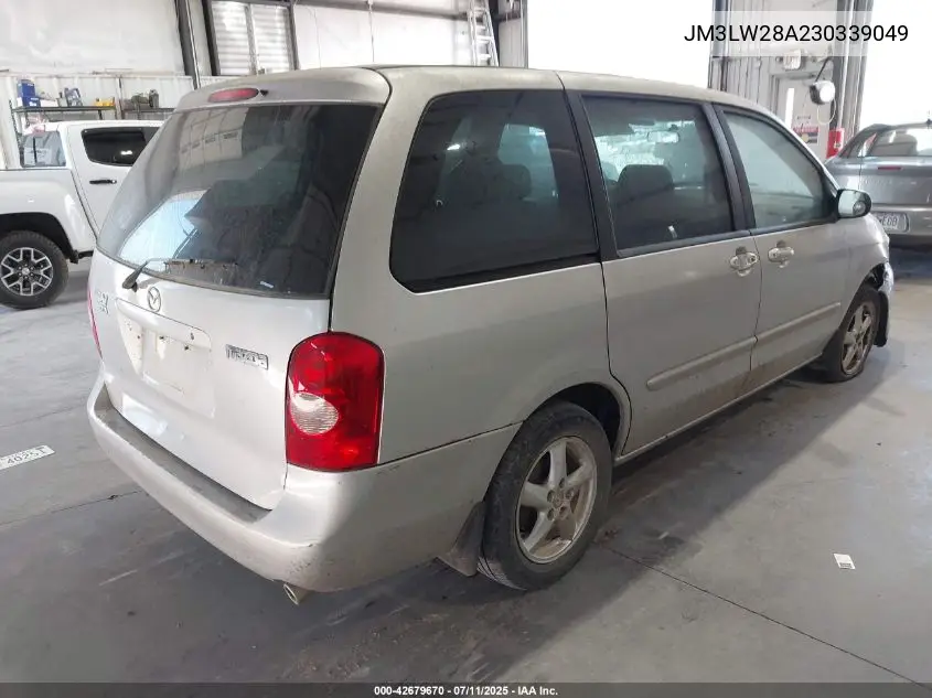 2003 Mazda Mpv Es/Lx/Lx-Sv VIN: JM3LW28A230339049 Lot: 42679670