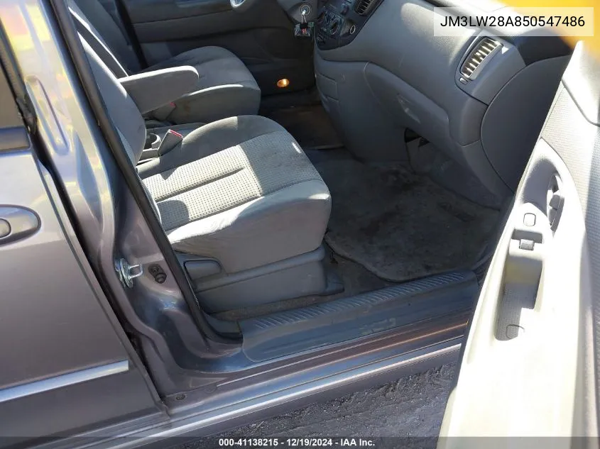 2005 Mazda Mpv Lx VIN: JM3LW28A850547486 Lot: 41138215