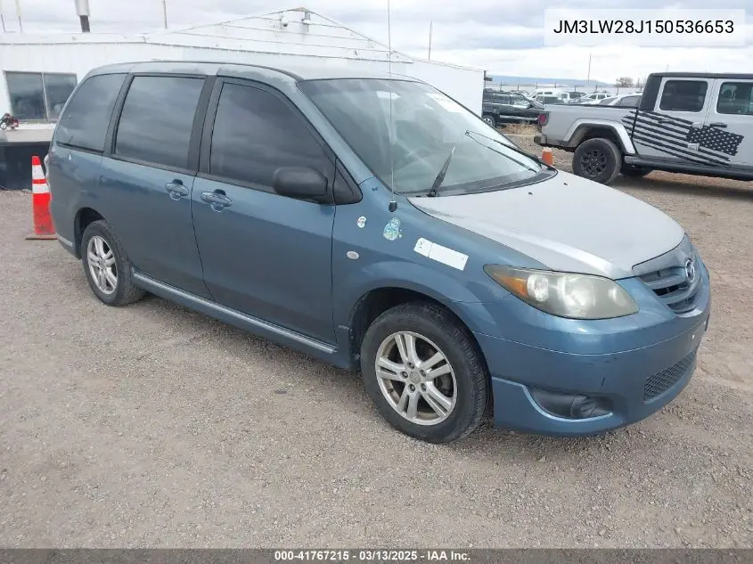 2005 Mazda Mpv Lx VIN: JM3LW28J150536653 Lot: 41767215