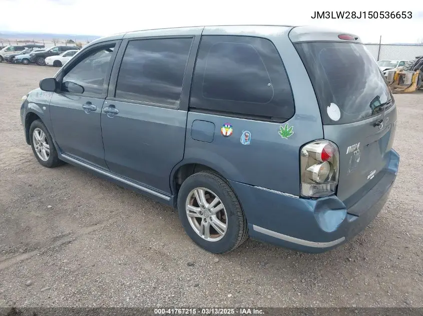 2005 Mazda Mpv Lx VIN: JM3LW28J150536653 Lot: 41767215