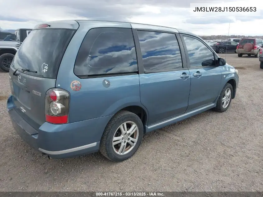 2005 Mazda Mpv Lx VIN: JM3LW28J150536653 Lot: 41767215
