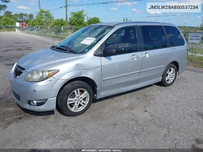 2005 Mazda Mpv Lx VIN: JM3LW28A850537234 Lot: 42048281