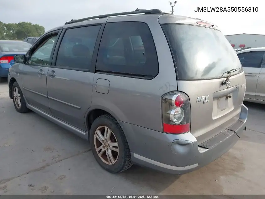 2005 Mazda Mpv Lx VIN: JM3LW28A550556310 Lot: 42148786