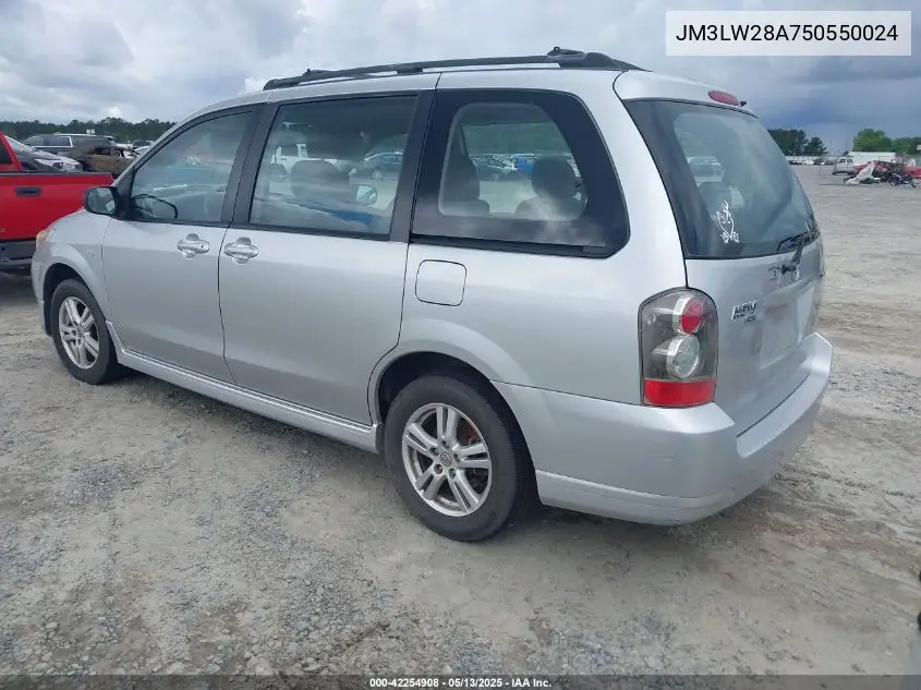 2005 Mazda Mpv Lx VIN: JM3LW28A750550024 Lot: 42254908