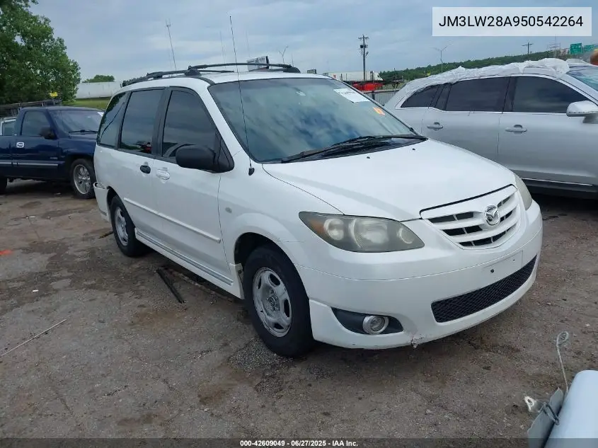 2005 Mazda Mpv Lx VIN: JM3LW28A950542264 Lot: 42609049