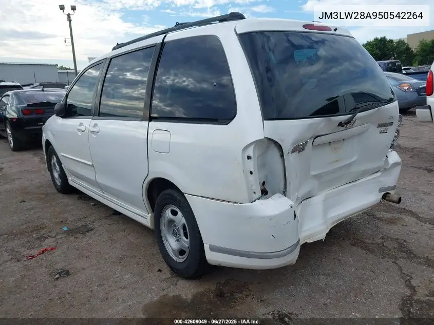 2005 Mazda Mpv Lx VIN: JM3LW28A950542264 Lot: 42609049
